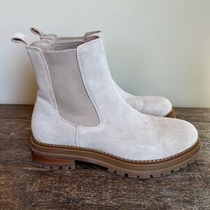 Steve Madden‎ Chelsy Women's Suede Chelsea Boots Lug Sole Ankle Booties Size 10